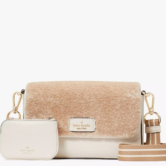kate spade Bags Kate Spade Rosie Faux Shearling Flap Crossbody